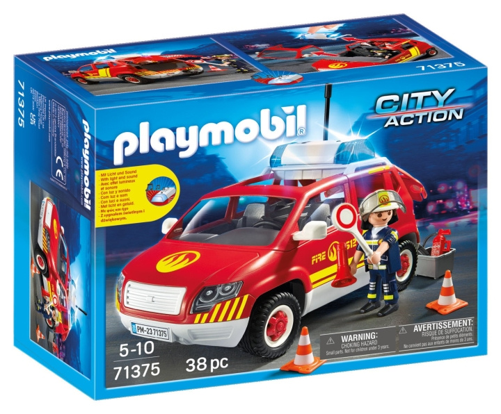 Playmobil Fire Chief\'s Car with Lights and Sound (71375) in the group TOYS, KIDS & BABY PRODUCTS / Toys / Toys at TP E-commerce Nordic AB (C86724)