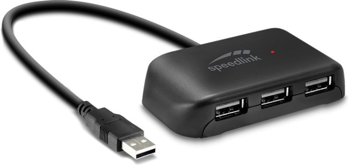 Speedlink Snappy EVO USB Hub, 4-Port, USB 2.0 in the group COMPUTERS & PERIPHERALS / Computer accessories / USB-Hubs at TP E-commerce Nordic AB (C86730)