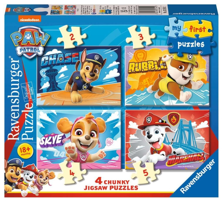 Ravensburger Paw Patrol My First Puzzle 2/3/4/5p in the group TOYS, KIDS & BABY PRODUCTS / Toys / Kids puzzle at TP E-commerce Nordic AB (C86793)