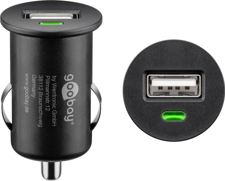 Goobay Biladdare (5 W) 5 W max. 1,0 A (12/24 V) 1x USB in the group SMARTPHONE & TABLETS / Chargers & Cables / Car chargers / Car chargers USB at TP E-commerce Nordic AB (C86837)