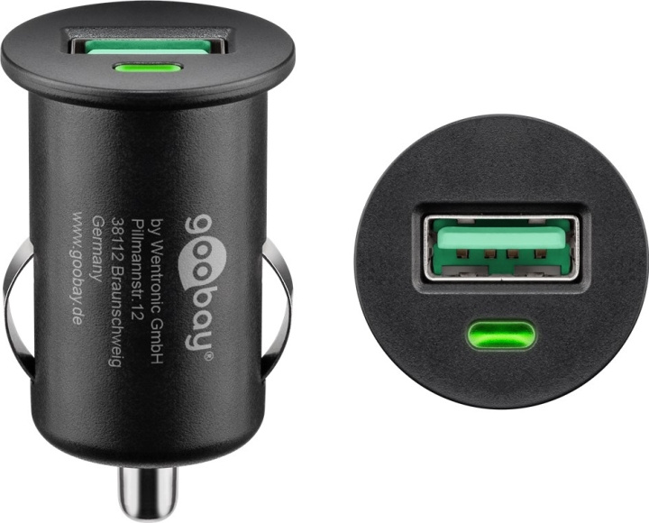 Goobay Snabbladdning USB billadare (18 W) 18 W max. 2,4 A (12/24 V) 1x USB QC 3.0 in the group SMARTPHONE & TABLETS / Chargers & Cables / Car chargers / Car chargers USB at TP E-commerce Nordic AB (C86842)