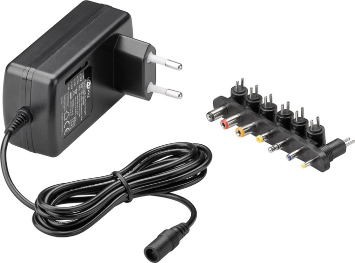 Goobay Universalnätdel (9 V - 24 V max. 24 W / 1,5 A) inkl. 7x DC-adaptrar in the group HOME, HOUSEHOLD & GARDEN / Electricity & Lighting / Power adapters at TP E-commerce Nordic AB (C86856)