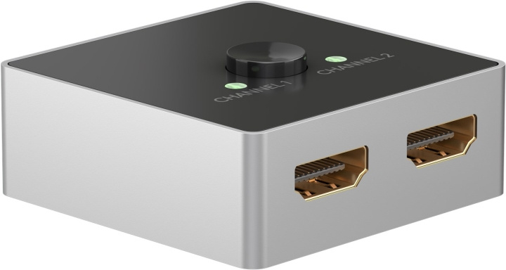 Goobay Manuell HDMI™-omkopplare 2 till 1 (4K @ 60 Hz) för att växla mellan 2x HDMI™-enheter som är anslutna till 1x HDMI™-skärm in the group COMPUTERS & PERIPHERALS / Computer cables / Switches at TP E-commerce Nordic AB (C86861)