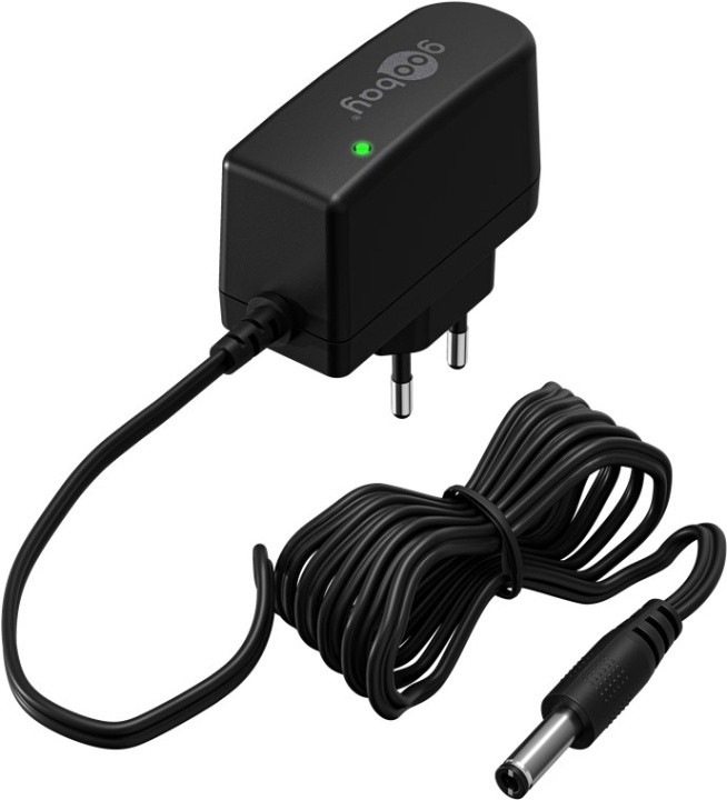 Goobay 12 V nätdel (7,2 W / 0,6 A) med centrumstift (han) 5,5 mm x 2,1 mm in the group HOME, HOUSEHOLD & GARDEN / Electricity & Lighting / Power adapters at TP E-commerce Nordic AB (C86881)