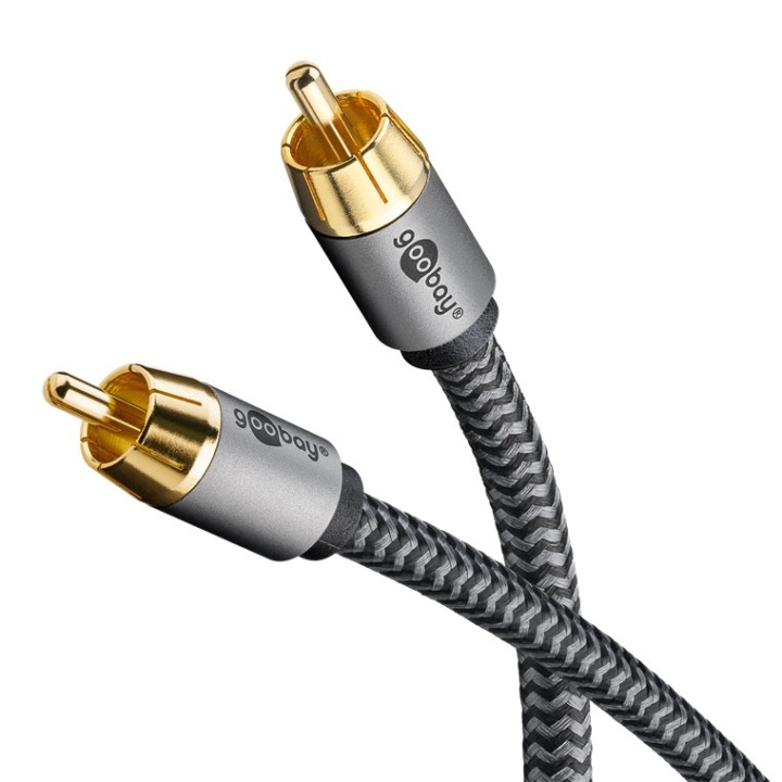 Goobay Mono RCA-kabel, 2 m Cinch kontakten (woofer, Center) > Cinch kontakten (woofer, Center) in the group HOME ELECTRONICS / Cables & Adapters / RCA / Cables at TP E-commerce Nordic AB (C86898)