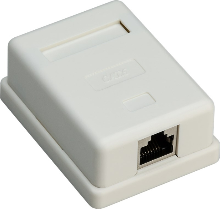 Goobay 1-port RJ45-kopplingsdosa, CAT 6, STP, vit skärmad in the group COMPUTERS & PERIPHERALS / Computer cables / Network cables / Adapters & Conductor joints at TP E-commerce Nordic AB (C86922)