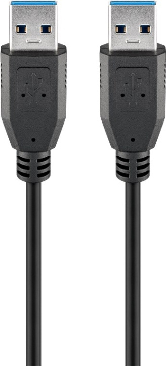 Goobay USB-A-kabel, USB 3.0, 0,5 m, svart USB 3.0 kontakt (typ A) > USB 3.0 kontakt (typ A) in the group COMPUTERS & PERIPHERALS / Computer cables / USB / USB-A / Cables at TP E-commerce Nordic AB (C86926)