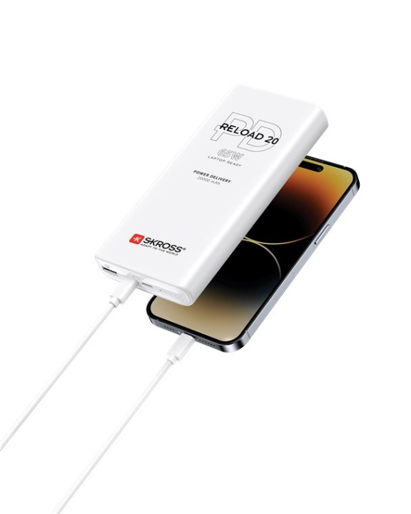 SKROSS Powerbank Reload 20 PD 65 W praktiskt extrabatteri med Power Delivery och Quick Charge för snabbladdning in the group SMARTPHONE & TABLETS / Chargers & Cables / Powerbanks at TP E-commerce Nordic AB (C87020)