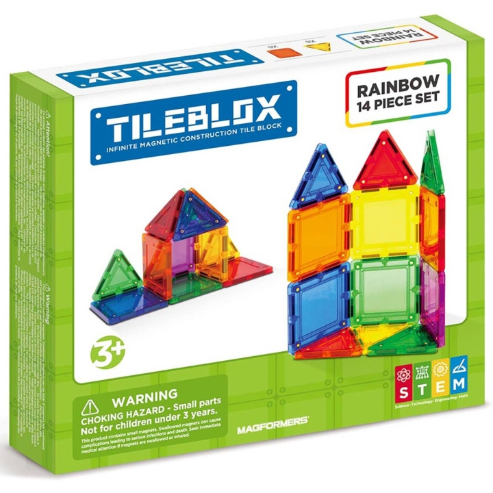 Tileblox Rainbow - 14 pcs set (3200) in the group TOYS, KIDS & BABY PRODUCTS / Toys / Building toys / Toy blocks at TP E-commerce Nordic AB (C87068)