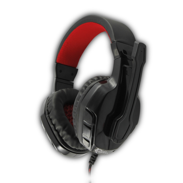 White Shark Panther Gaming Headset (Black/Red) in the group COMPUTERS & PERIPHERALS / GAMING / Headset at TP E-commerce Nordic AB (C87070)