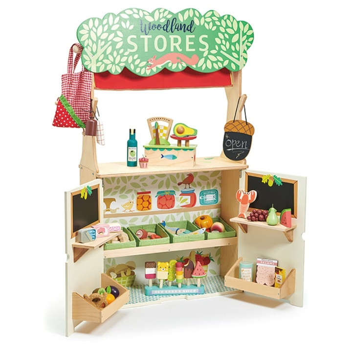 Tender Leaf Woodenland Store and Theatre - (TL8256) in the group TOYS, KIDS & BABY PRODUCTS / Toys / Little home & Role play at TP E-commerce Nordic AB (C87147)