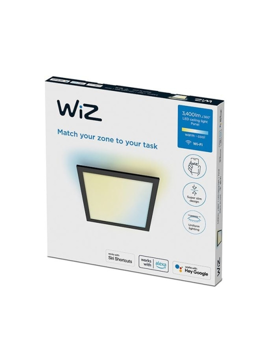 WiZ Panel WiZ Ceiling SQ 36W Black 27-65K TW in the group HOME, HOUSEHOLD & GARDEN / Smart home / Smart Lights at TP E-commerce Nordic AB (C87159)