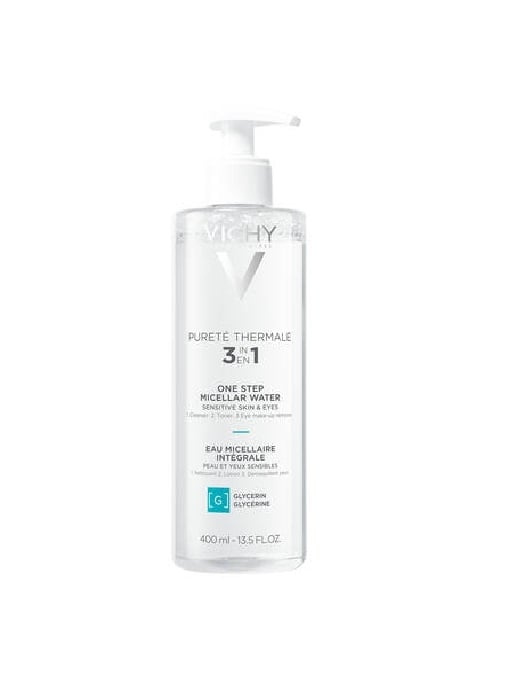 Vichy Pureté Thermale Mineral Micellar Water Face Cleanser 400 ml in the group BEAUTY & HEALTH / Skin care / Face / Cleaning at TP E-commerce Nordic AB (C87169)