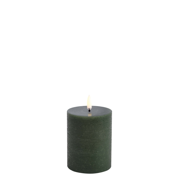 Uyuni LED pillar candle - Olive green, Rustic - 7,8x10 cm (UL-PI-DG-C78010) in the group HOME, HOUSEHOLD & GARDEN / Smart home / Smart Lights at TP E-commerce Nordic AB (C87225)