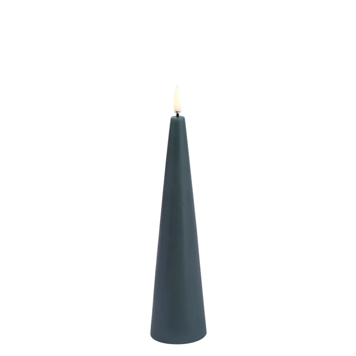 Uyuni LED cone candle - Pine green, smooth - 5,8x21,5 cm (UL-CO-PG06021) in the group HOME, HOUSEHOLD & GARDEN / Smart home / Smart Lights at TP E-commerce Nordic AB (C87227)