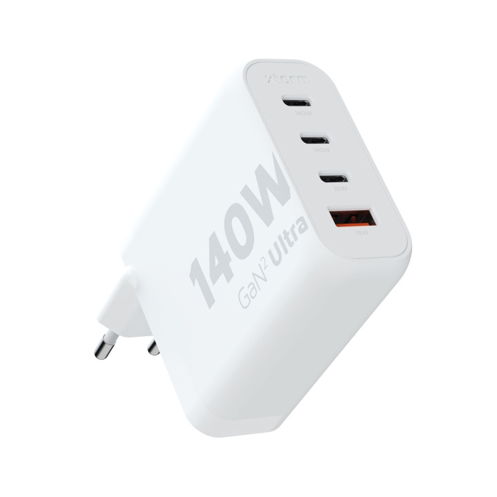 Xtorm 140W GaN2 Ultra Home Charger 3xUSB-C/USB-A White in the group SMARTPHONE & TABLETS / Chargers & Cables / Wall charger / Wall charger USB-C at TP E-commerce Nordic AB (C87236)