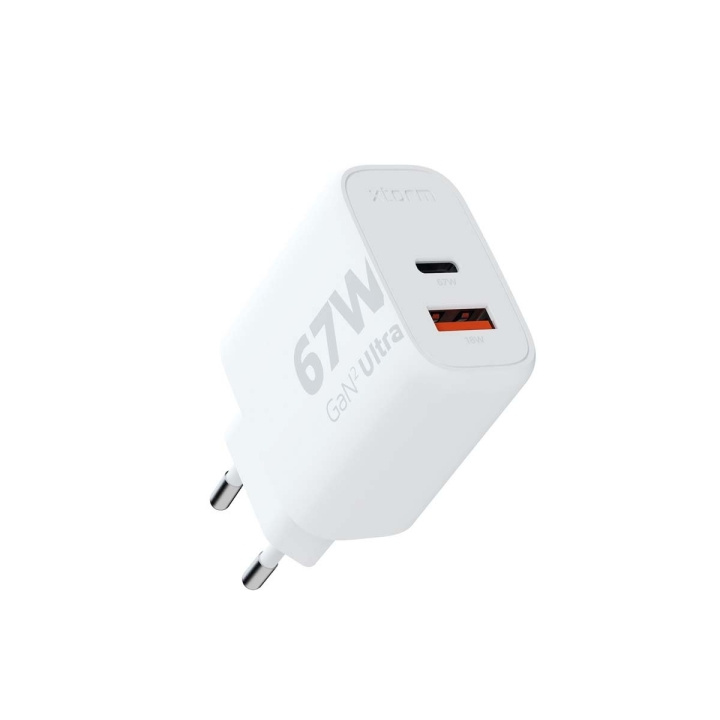 Xtorm 67W GaN2 Ultra Home Charger USB-C PD/USB-A White in the group SMARTPHONE & TABLETS / Chargers & Cables / Wall charger / Wall charger USB at TP E-commerce Nordic AB (C87237)