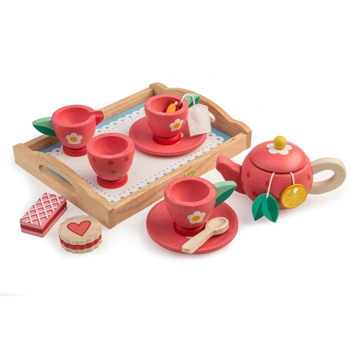 Tender Leaf Tea Tray Set - Strawberry - (TL8233) in the group TOYS, KIDS & BABY PRODUCTS / Toys / Kitchen toys at TP E-commerce Nordic AB (C87261)