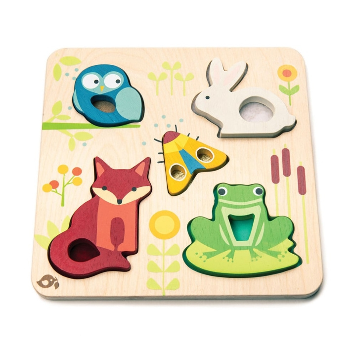 Tender Leaf Puzzle 5 pcs - Touchy Feely Animals - (TL8417) in the group TOYS, KIDS & BABY PRODUCTS / Toys / Puzzles at TP E-commerce Nordic AB (C87271)