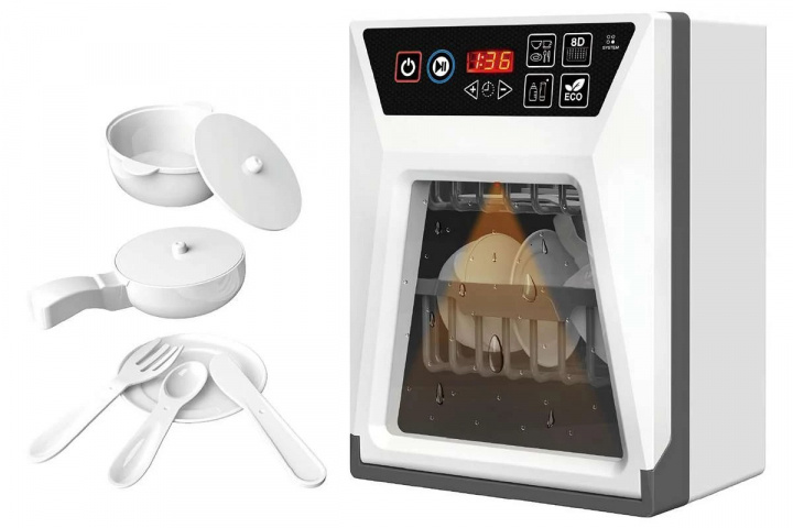 TEGOLE Dishwasher electric w/accessories (500227) in the group TOYS, KIDS & BABY PRODUCTS / Toys / Little home & Role play at TP E-commerce Nordic AB (C87304)