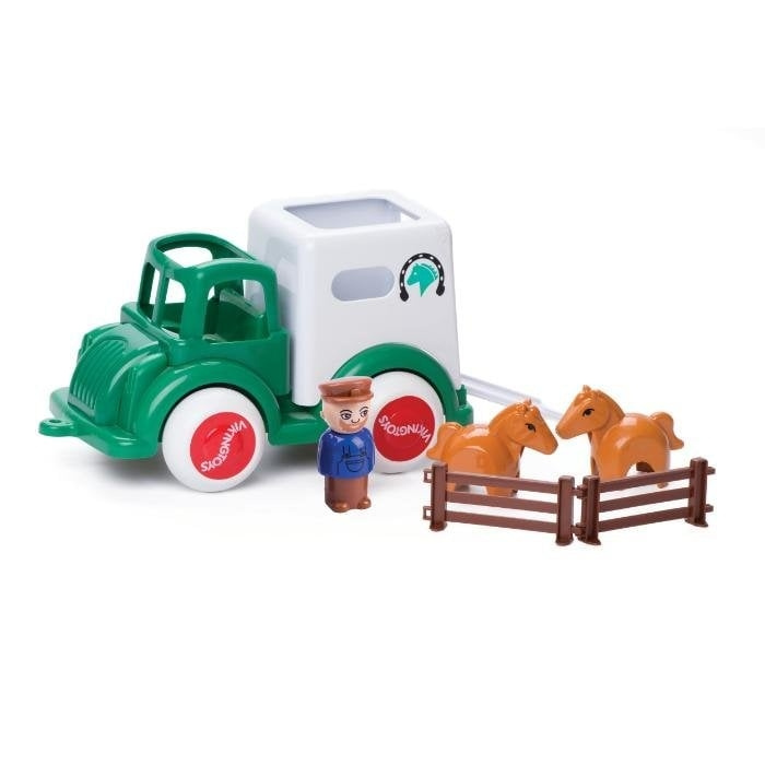 Viking Toys Jumbo Horse Transport M/1 Person +2 Horses + Fence (130007) in the group TOYS, KIDS & BABY PRODUCTS / Toys / Toy cars at TP E-commerce Nordic AB (C87331)