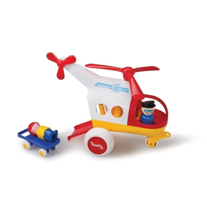 Viking Toys Jumbo Ambulance Helicopter W/2 Pers (130010) in the group TOYS, KIDS & BABY PRODUCTS / Toys / Toy cars at TP E-commerce Nordic AB (C87332)