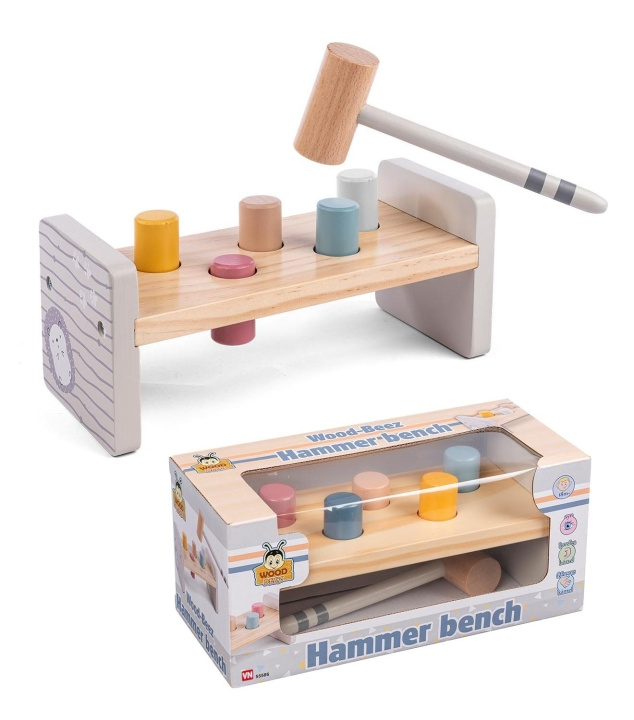 Wood Beez Hammer Board (55586) in the group TOYS, KIDS & BABY PRODUCTS / Baby toys / Activity toys at TP E-commerce Nordic AB (C87348)