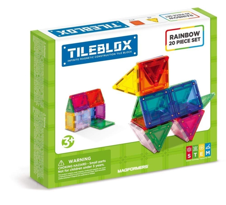 Tileblox Rainbow - 20 pcs set (3201) in the group TOYS, KIDS & BABY PRODUCTS / Toys / Building toys / Toy blocks at TP E-commerce Nordic AB (C87387)