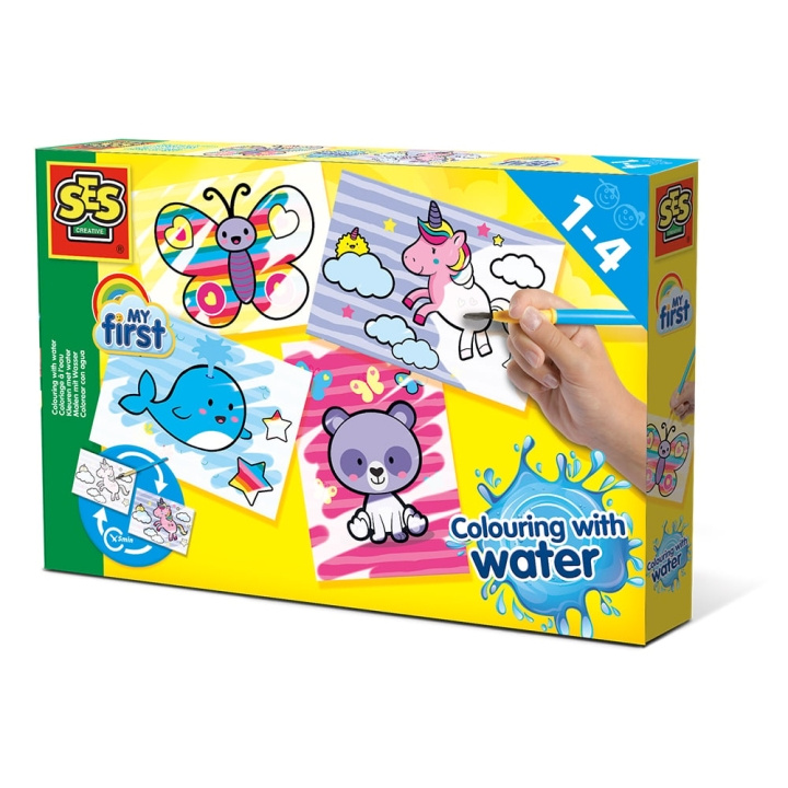 SES Creative My First - Colouring with water - Fantasy animals (S14454) in the group TOYS, KIDS & BABY PRODUCTS / Toys / Draw & Count at TP E-commerce Nordic AB (C87490)