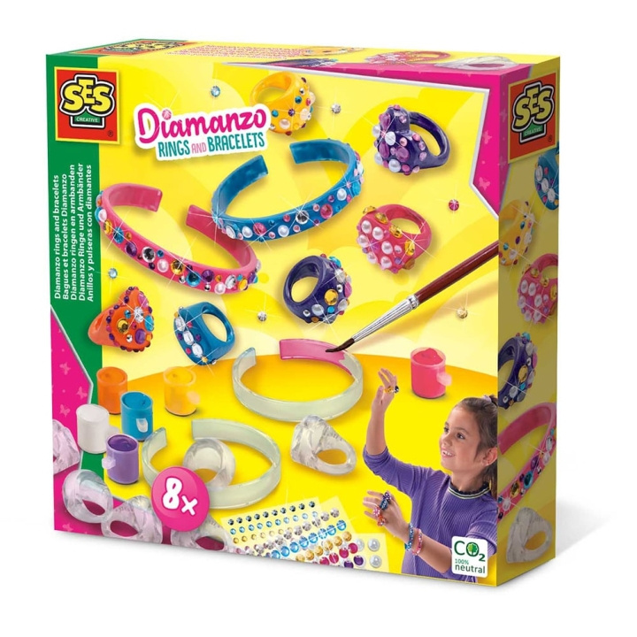 SES Creative Diamanzo rings and bracelets - (S14706) in the group TOYS, KIDS & BABY PRODUCTS / Toys / Crafts at TP E-commerce Nordic AB (C87537)