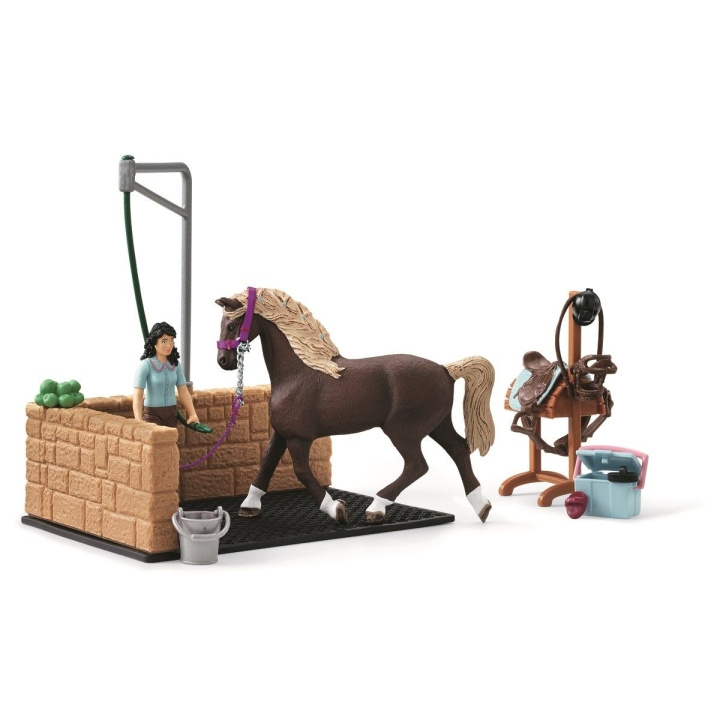 Schleich Horse Club - Washing area with Emily & Luna (42438) in the group TOYS, KIDS & BABY PRODUCTS / Toys / Play set at TP E-commerce Nordic AB (C87552)