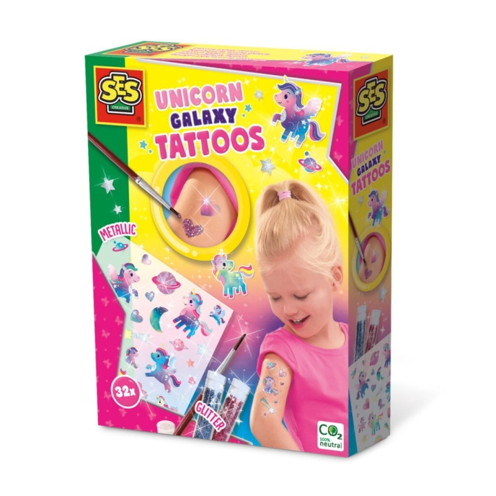 SES Creative Tattoos - Unicorn Galaxy - (S14764) in the group TOYS, KIDS & BABY PRODUCTS / Toys / Crafts at TP E-commerce Nordic AB (C87588)