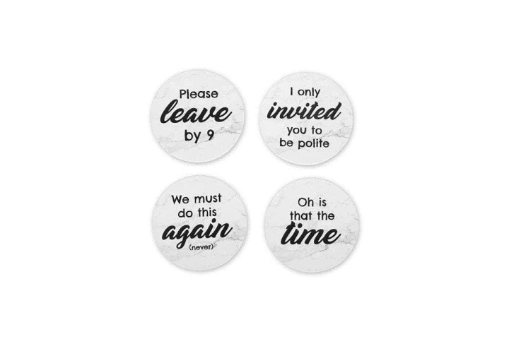 ThumbsUp Rude Coasters Set of 4 in the group Sport, leisure & Hobby / Fun stuff / Fun stuff at TP E-commerce Nordic AB (C87624)