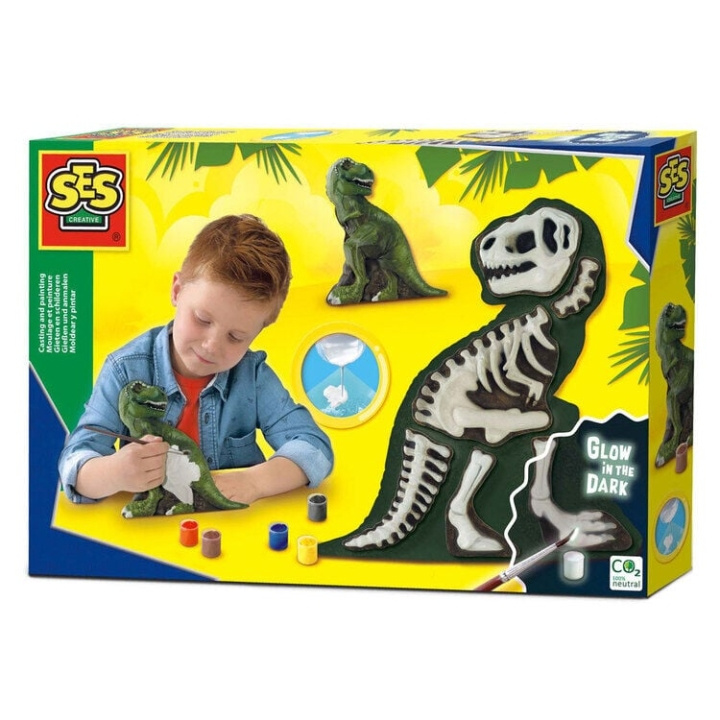 SES Creative Casting and painting - T-Rex with skeleton - (S14206) in the group TOYS, KIDS & BABY PRODUCTS / Toys / Crafts at TP E-commerce Nordic AB (C87716)