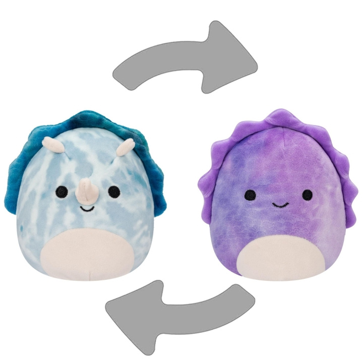 Squishmallows Flip A Mallow 13 cm P17 - Delilah The Purple Dino/Jerome The Blue Dino in the group TOYS, KIDS & BABY PRODUCTS / Baby toys / stuffed animals at TP E-commerce Nordic AB (C87722)