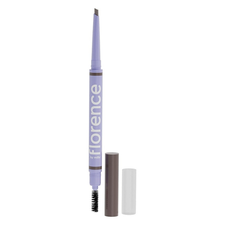 Florence by Mills Tint N Tame Eyebrow Pencil With Spoolie Medium brown in the group BEAUTY & HEALTH / Makeup / Eyes & Eyebrows / Brow pencils at TP E-commerce Nordic AB (C87766)