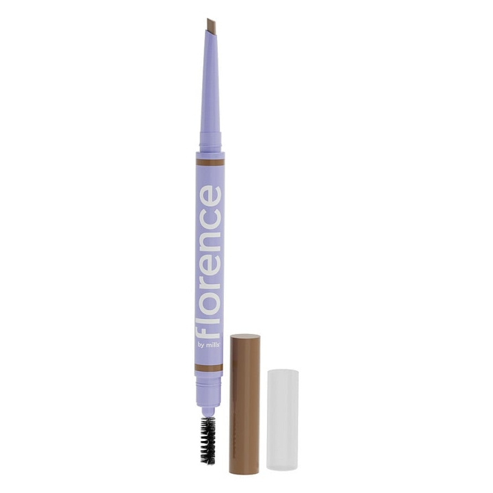 Florence by Mills Tint N Tame Eyebrow Pencil With Spoolie Light brown in the group BEAUTY & HEALTH / Makeup / Eyes & Eyebrows / Brow pencils at TP E-commerce Nordic AB (C87767)