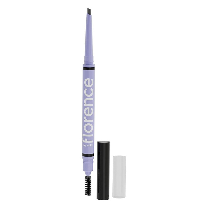 Florence by Mills Tint N Tame Eyebrow Pencil With Spoolie Black brown in the group BEAUTY & HEALTH / Makeup / Eyes & Eyebrows / Brow pencils at TP E-commerce Nordic AB (C87769)