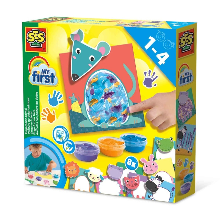 SES Creative My first - Fingerpaint Animals - (S14444) in the group TOYS, KIDS & BABY PRODUCTS / Toys / Draw & Count at TP E-commerce Nordic AB (C87909)