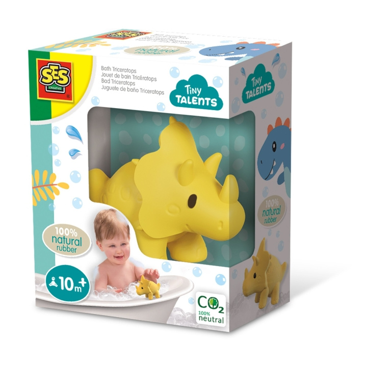 SES Creative Bath Time - Triceratops - natural rubber - (S13212) in the group TOYS, KIDS & BABY PRODUCTS / Baby Gadgets / Bath at TP E-commerce Nordic AB (C87935)