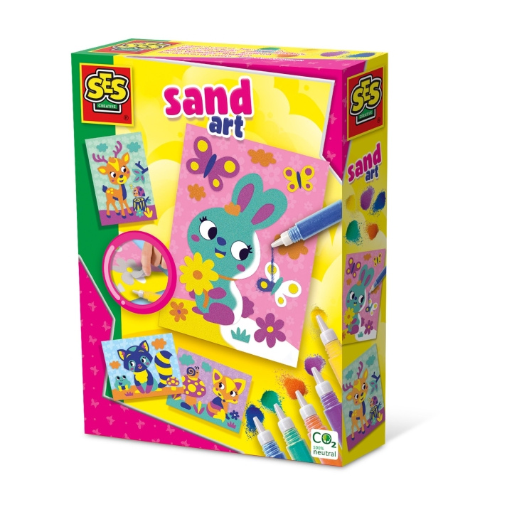 SES Creative Sand Art - Decorate Forest Animals - (S14136) in the group TOYS, KIDS & BABY PRODUCTS / Toys / Crafts at TP E-commerce Nordic AB (C87938)