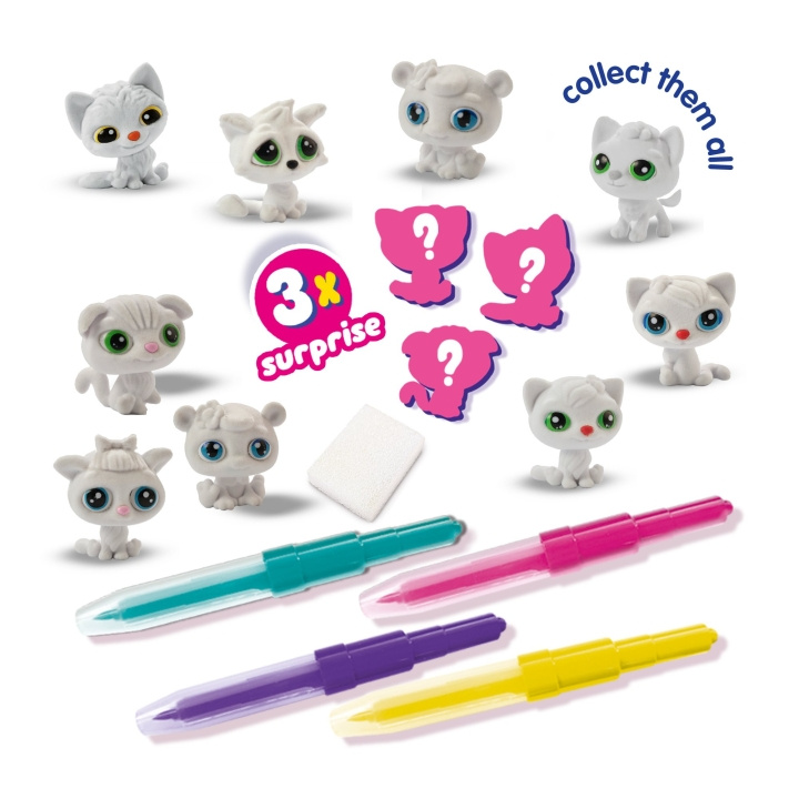 SES Creative Blow Pens - Decorate 3 Kittens - (S14334) in the group TOYS, KIDS & BABY PRODUCTS / Toys / Crafts at TP E-commerce Nordic AB (C87940)