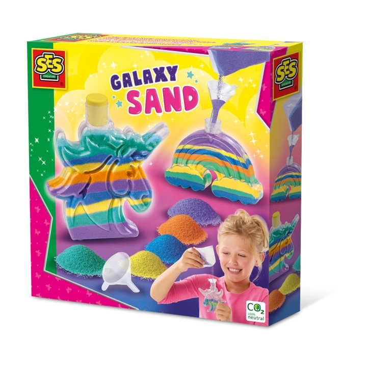 SES Creative Galaxy Sand - Unicorn and Rainbow Bottles - (S14771) in the group TOYS, KIDS & BABY PRODUCTS / Toys / Experiment & DIY at TP E-commerce Nordic AB (C87941)