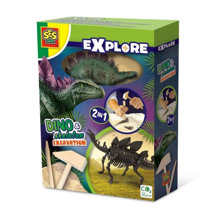 SES Creative Excavation - Triceratops and Skeleton - (S25094) in the group TOYS, KIDS & BABY PRODUCTS / Toys / Experiment & DIY at TP E-commerce Nordic AB (C87945)