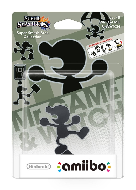 Nintendo Amiibo Figurine Mr. Game & Watch in the group HOME ELECTRONICS / Game consoles & Accessories / Nintendo Switch / Accessories at TP E-commerce Nordic AB (C88006)