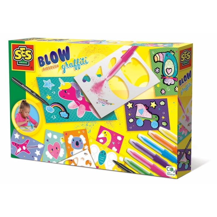 SES Creative Blow pens - Airbrush graffiti - (S14759) in the group TOYS, KIDS & BABY PRODUCTS / Toys / Draw & Count at TP E-commerce Nordic AB (C88051)