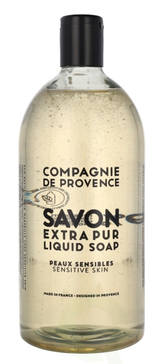 Compagnie De Provence Marseille Liquid Soap - Refill 1000 ml Sensitive Skin in the group BEAUTY & HEALTH / Skin care / Body health / Bath & Shower gels at TP E-commerce Nordic AB (C88195)