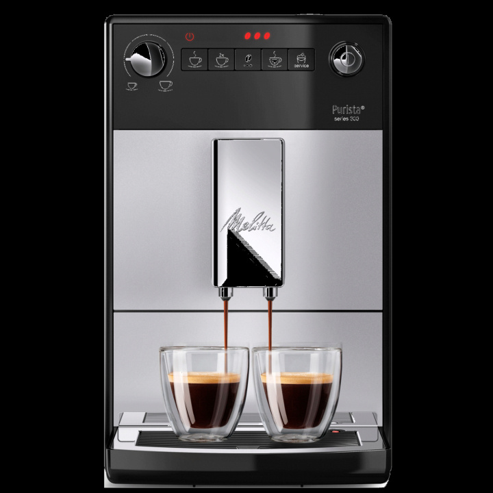 Melitta Purista Silver Helautomatisk kaffemaskin in the group HOME, HOUSEHOLD & GARDEN / Household appliances / Coffee makers and accessories / Espresso Machines at TP E-commerce Nordic AB (C88215)