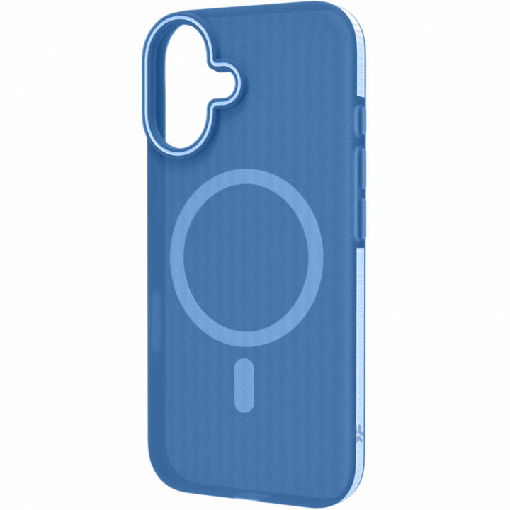 Celly Magsuit MagSafe-kompatibelt skal iPhone 16 semi-transparent Blå in the group SMARTPHONE & TABLETS / Phone cases / Apple / iPhone 16 at TP E-commerce Nordic AB (C88242)