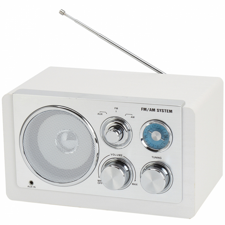 Denver AM/FM analog radio Vit in the group HOME ELECTRONICS / Audio & Picture / Home cinema, Hifi & Portable / Radio & Alarm clocks / Radio at TP E-commerce Nordic AB (C88268)